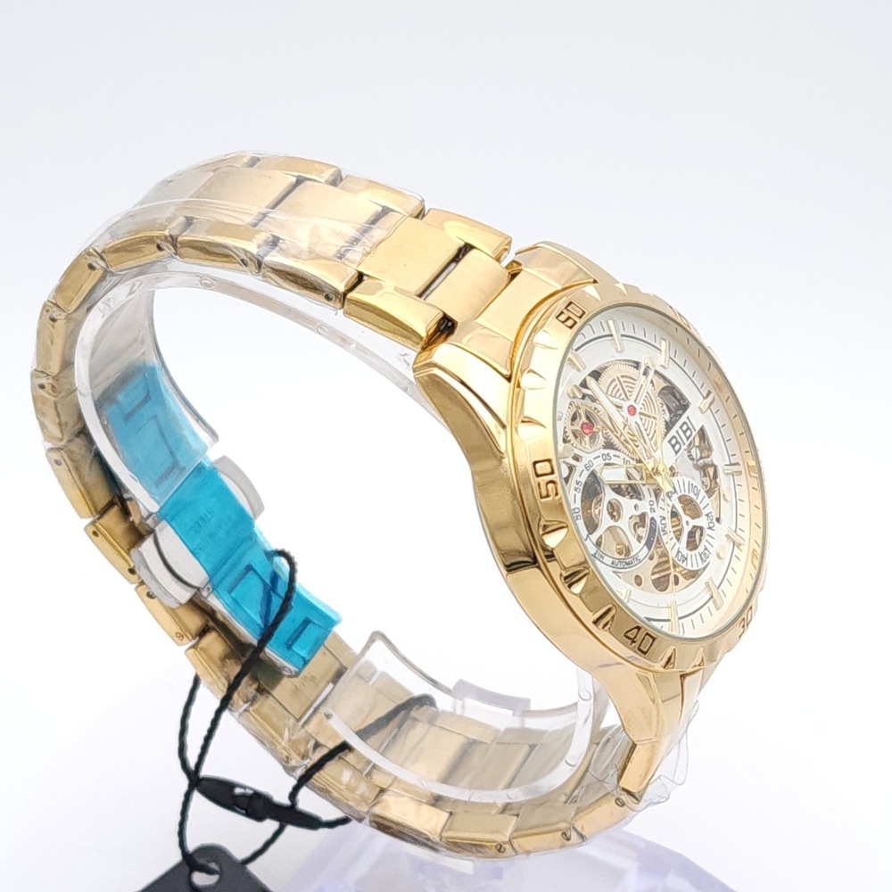 BIBI Skeleton Automatic Watch Gold 42mm - Picture 11 of 17